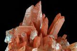 Natural, Red Quartz Crystal Cluster - Morocco #80650-1